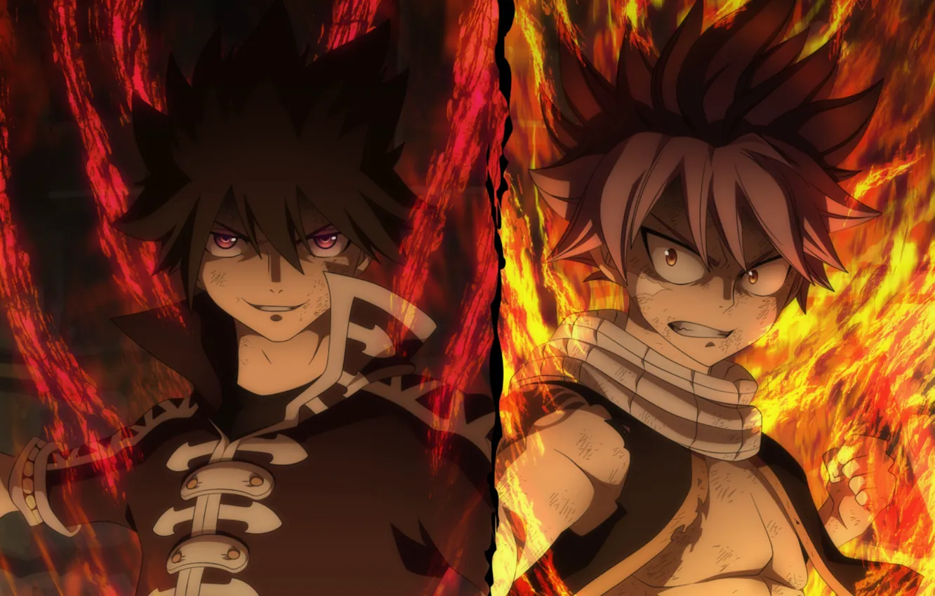 Photo wallpaper lights, guy, Natsu, Fairy tail, Serif