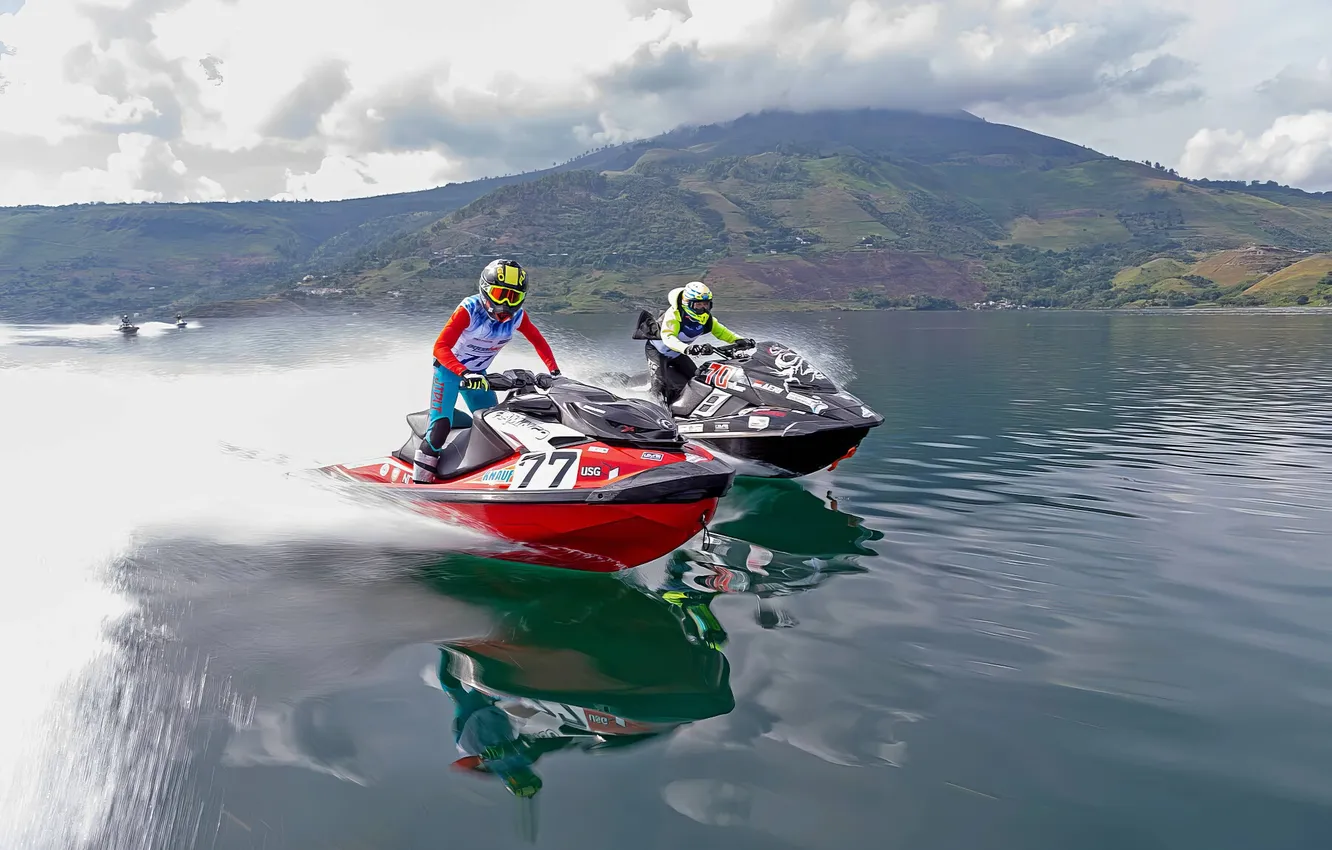 Photo wallpaper race, boat, speed