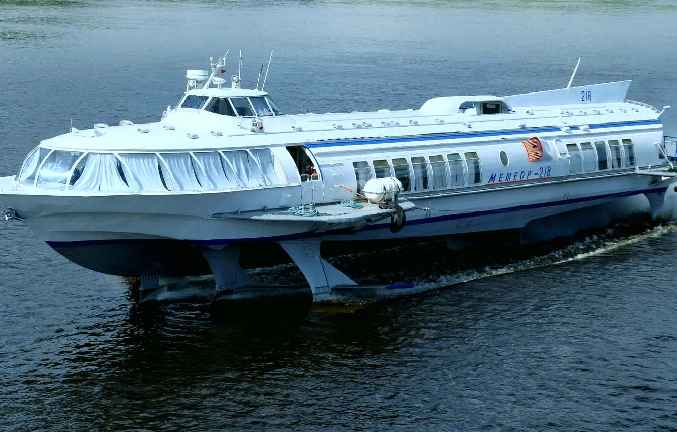 Photo wallpaper ship, hydrofoils, Meteor-218
