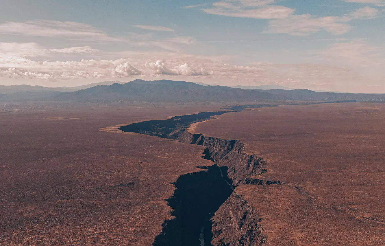 Photo wallpaper USA, New Mexico, Rio Grande Gorge