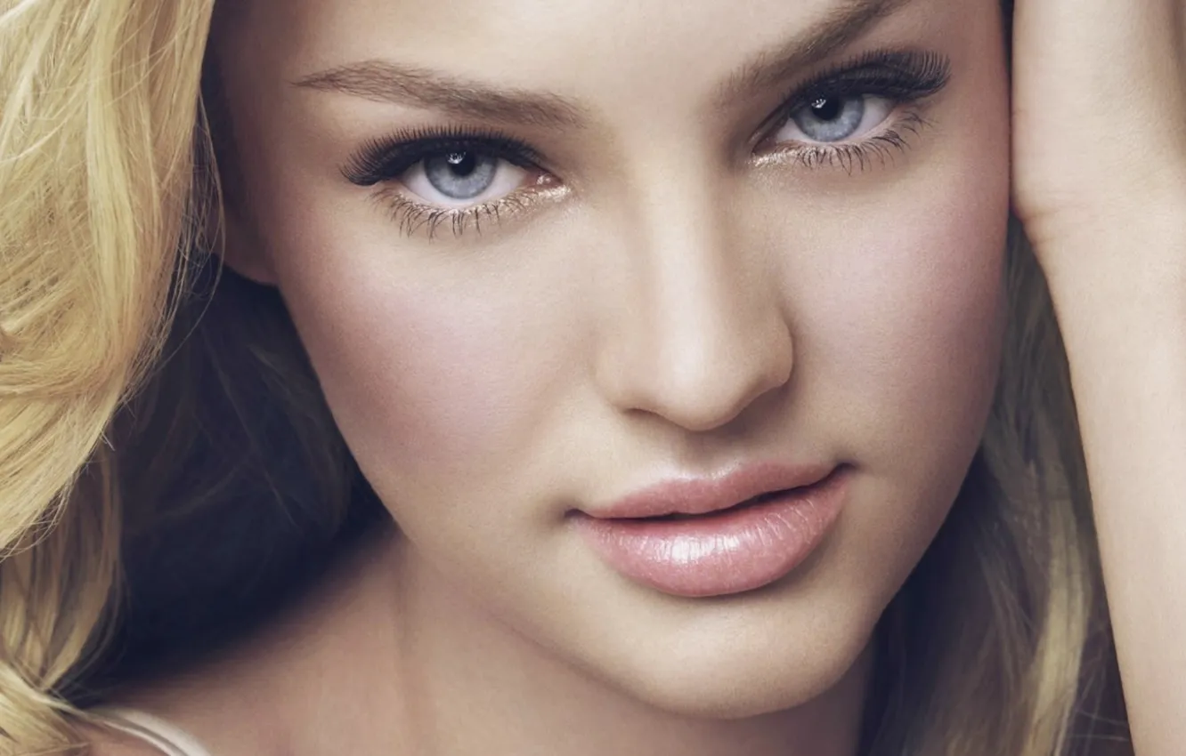 Photo wallpaper face, model, Candice Swanepoel, Victoria's Secret