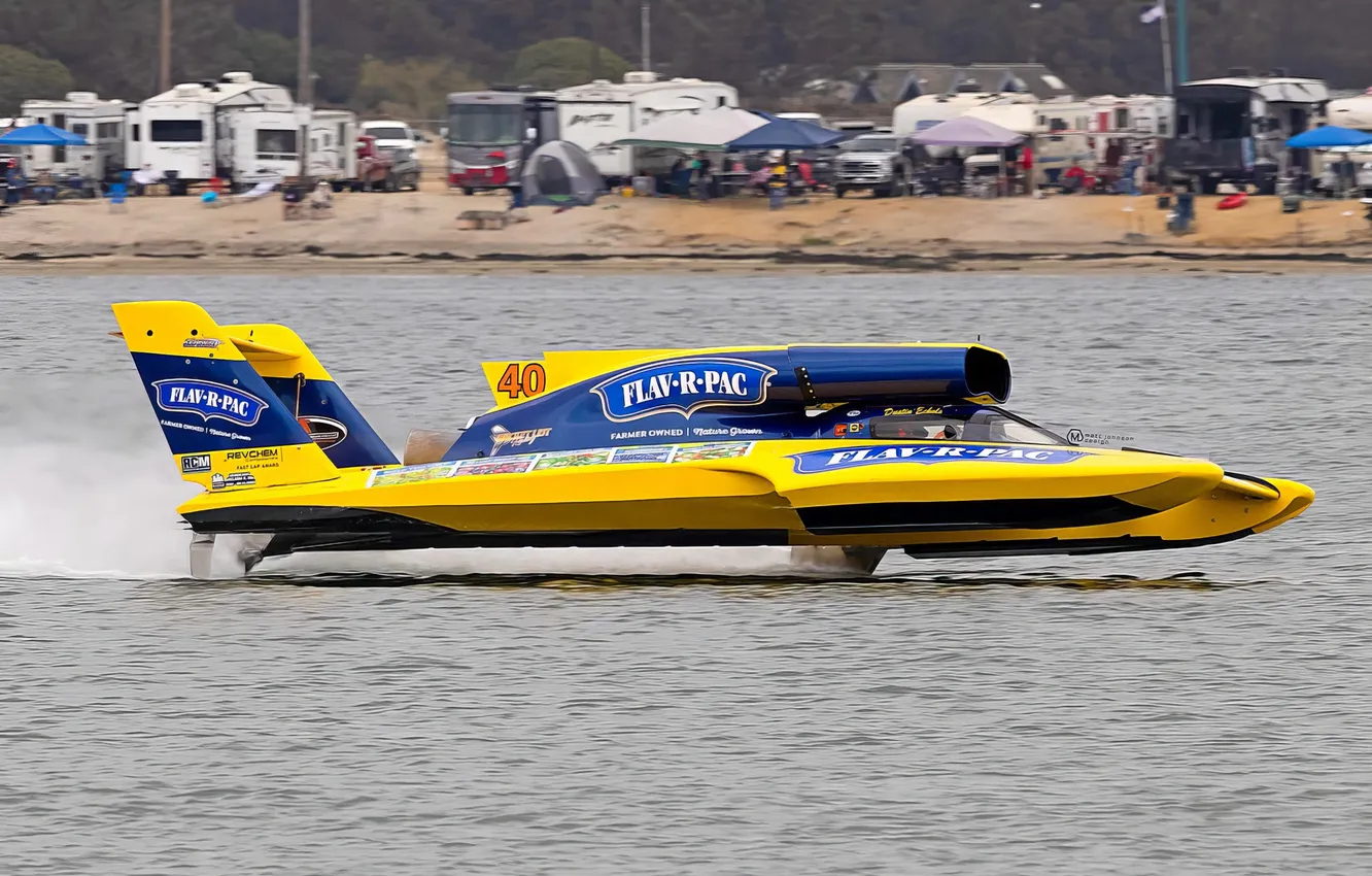 Photo wallpaper race, boat, speed