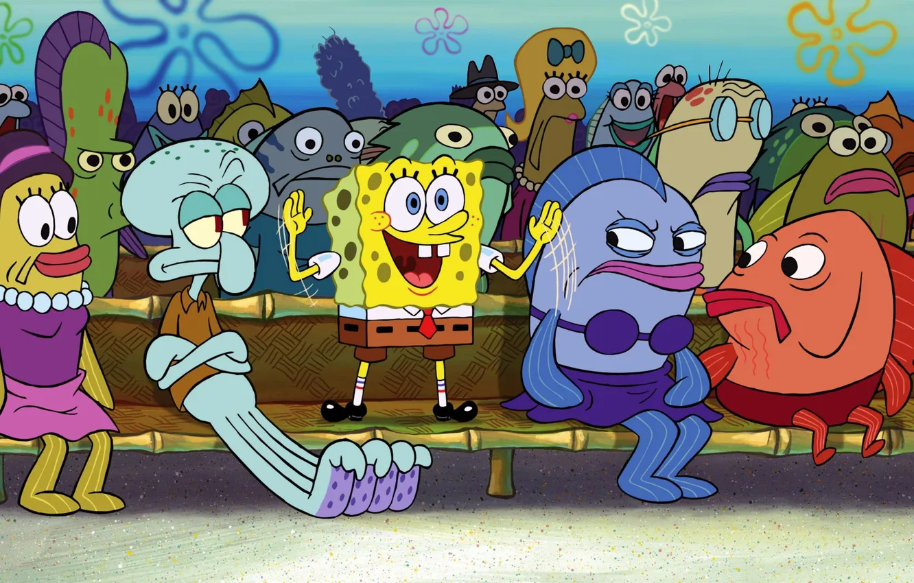 Photo wallpaper SpongeBob, animation, Spongebob Squarepants