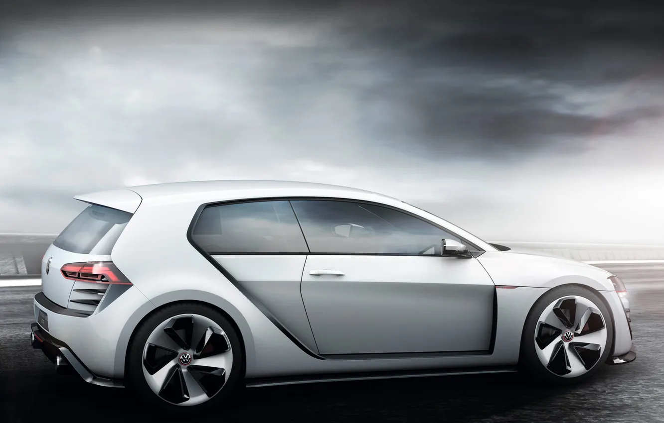 Photo wallpaper machine, Concept, Volkswagen, beautiful, Golf, GTI, Design Vision, design vision