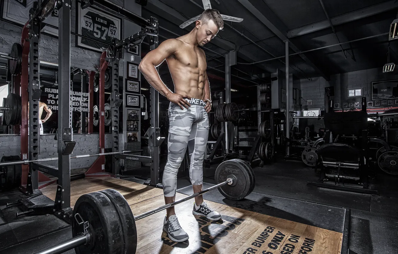 Photo wallpaper pose, gym, bodybuilder, Chad Molyneux