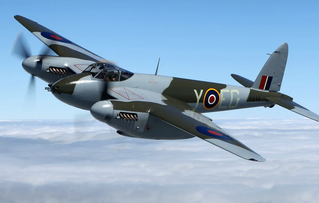Photo wallpaper RAF, The Second World War, Night fighter, Mosquito, de Havilland Aircraft Company, de Havilland DH.98 …