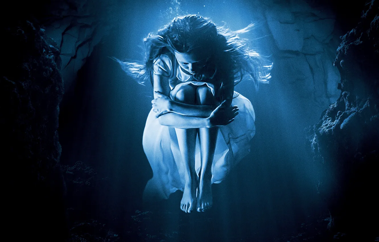 Photo wallpaper cinema, girl, blue, movie, film, Wather, A Cure for Wellness