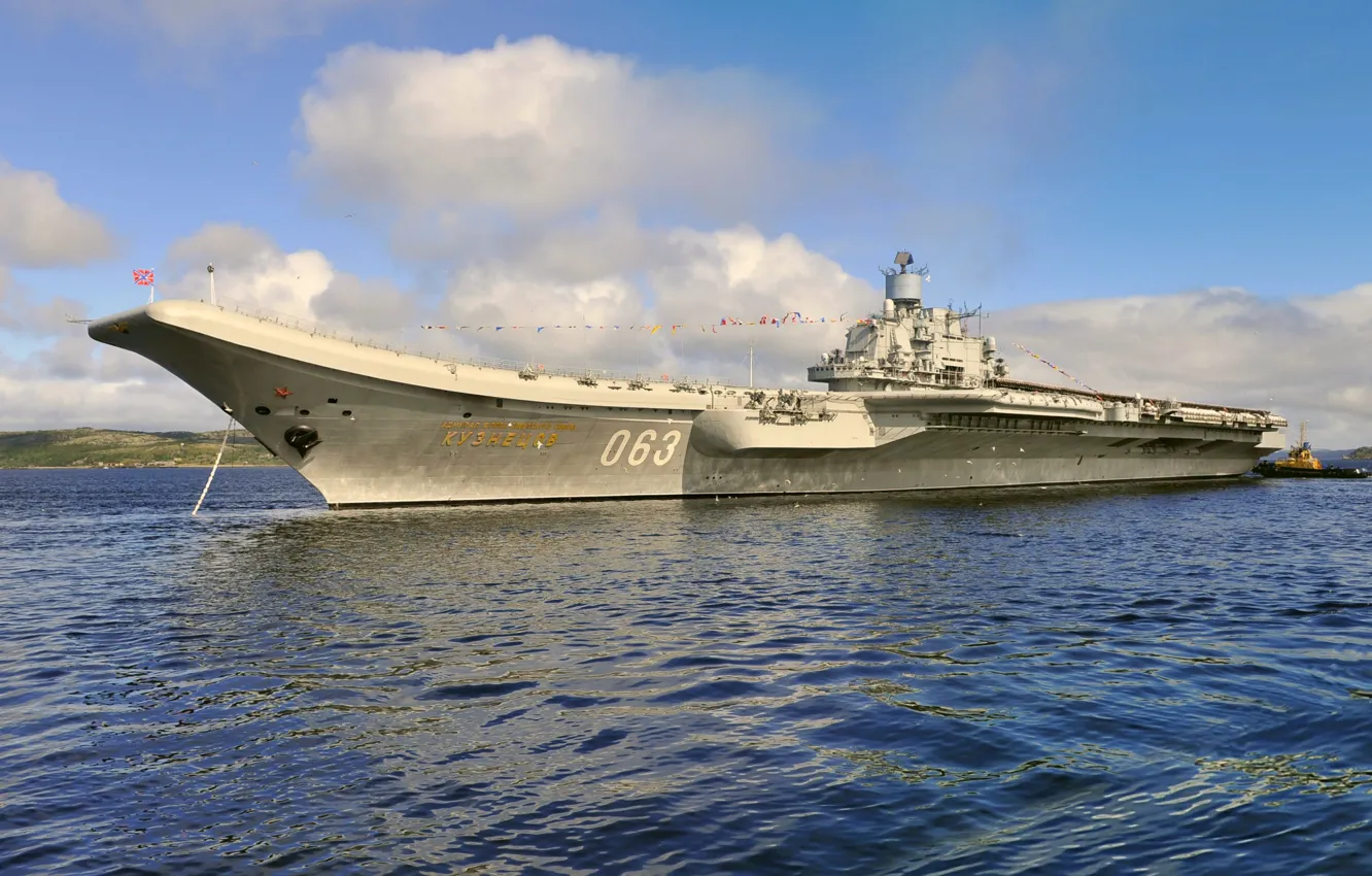 Photo wallpaper cruiser, aircraft carrier, Admiral Kuznetsov