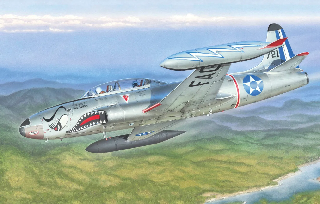 Photo wallpaper Guatemala, Lockheed T-33 Shooting Star, Stanislav Hayek, Training aircraft