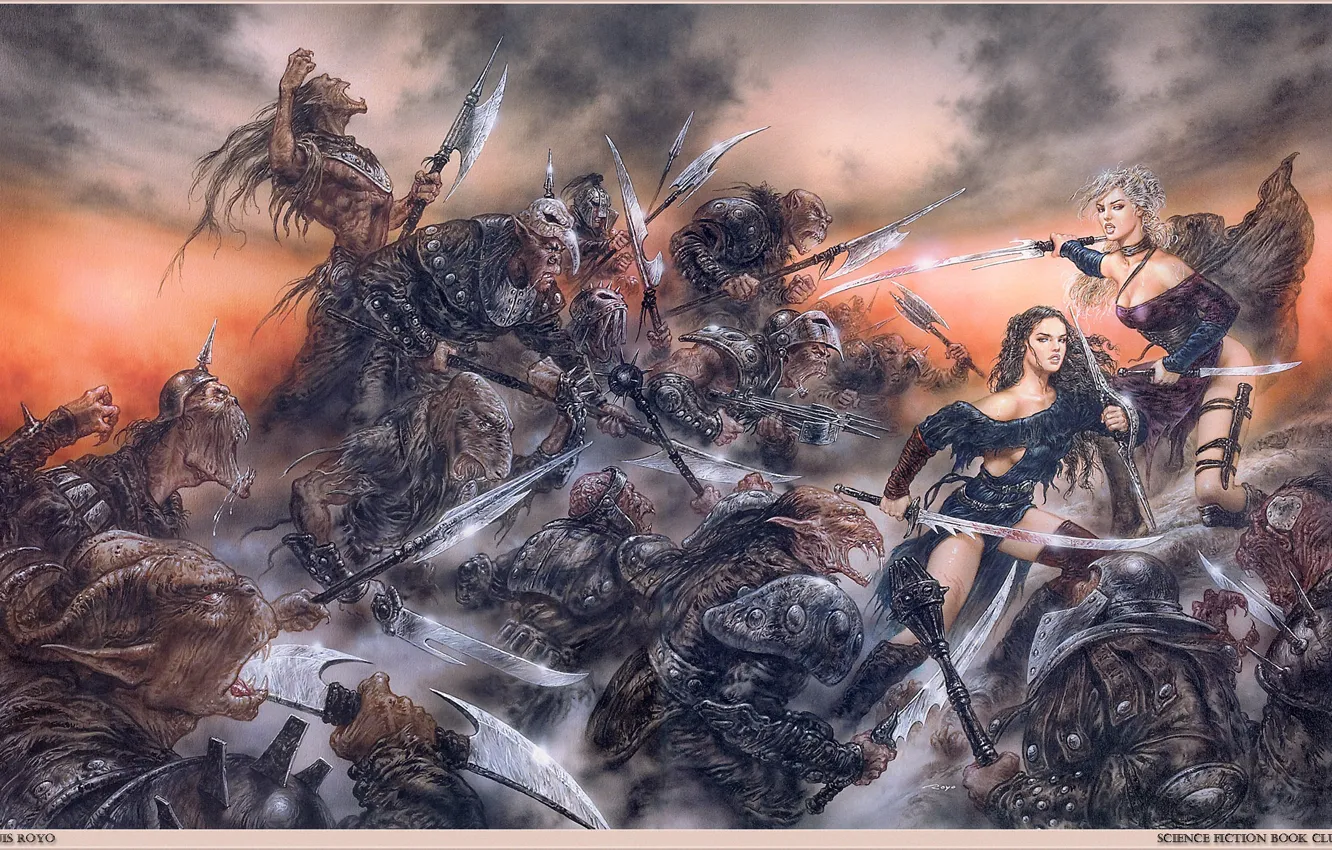 Photo wallpaper picture, fantasy, painting, Luis Royo, painting