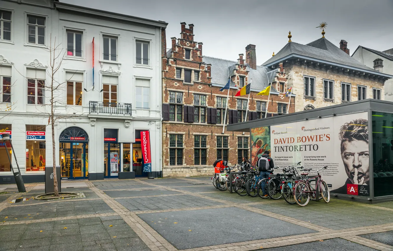 Photo wallpaper The city, Street, Belgium, Architecture, Street, Belgium, Town, Architecture