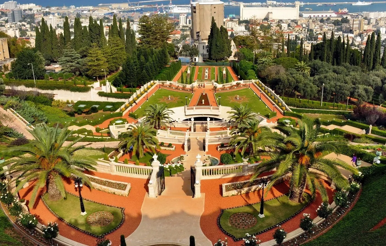 Photo wallpaper panorama, Israel, Haifa