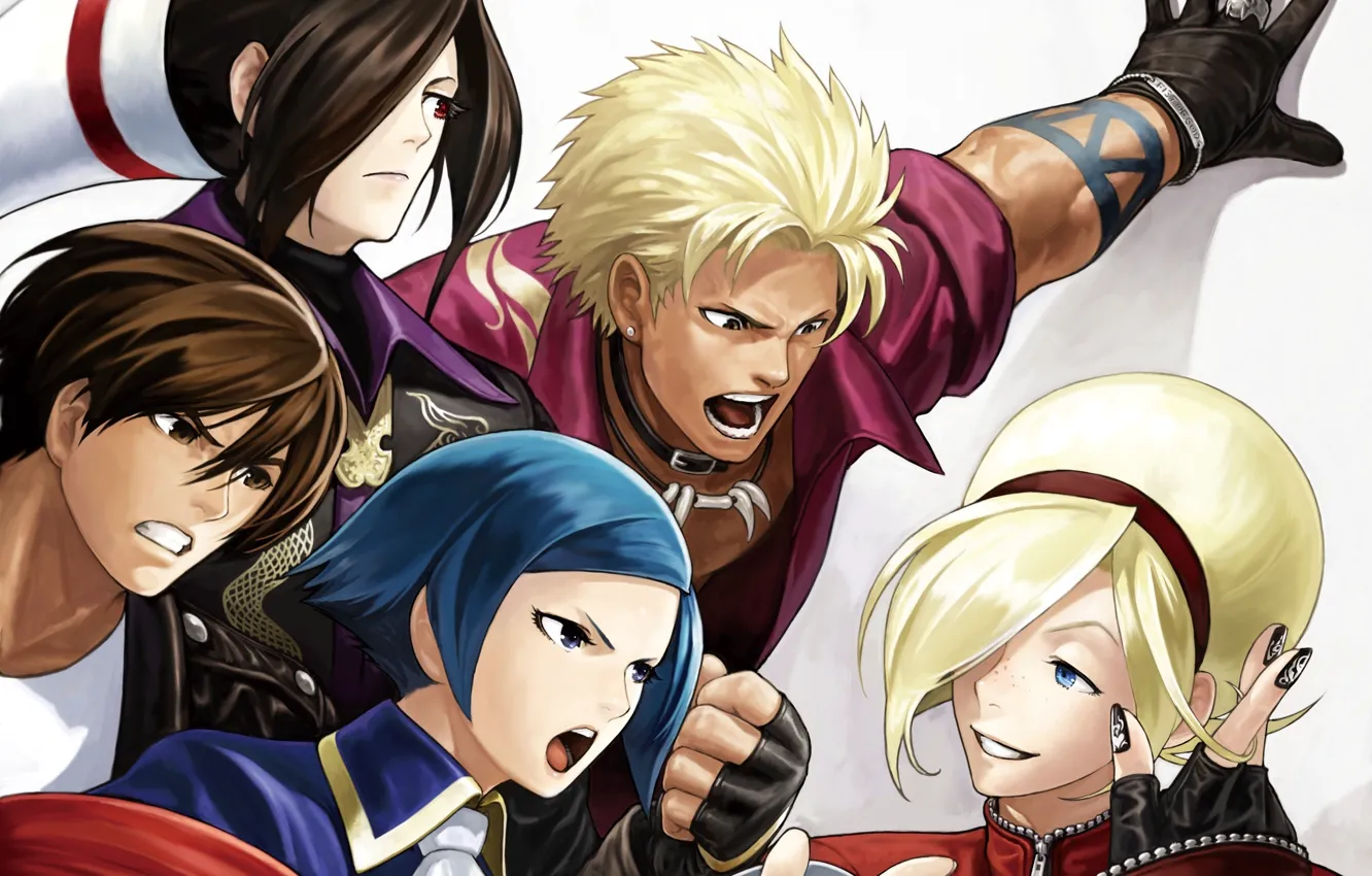Photo wallpaper the game, art, guys, king of fighters xiii