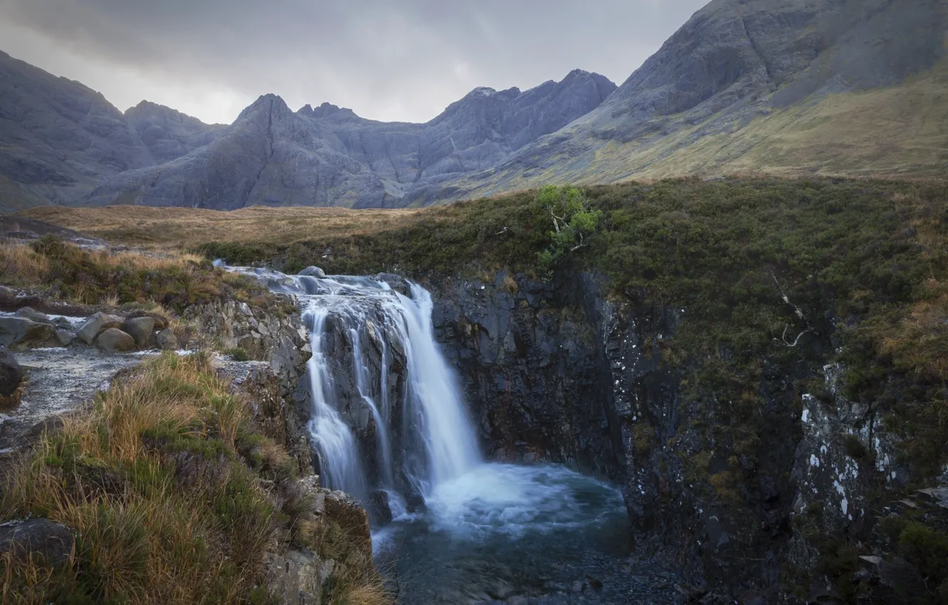 Photo wallpaper nature, waterfall, beauty