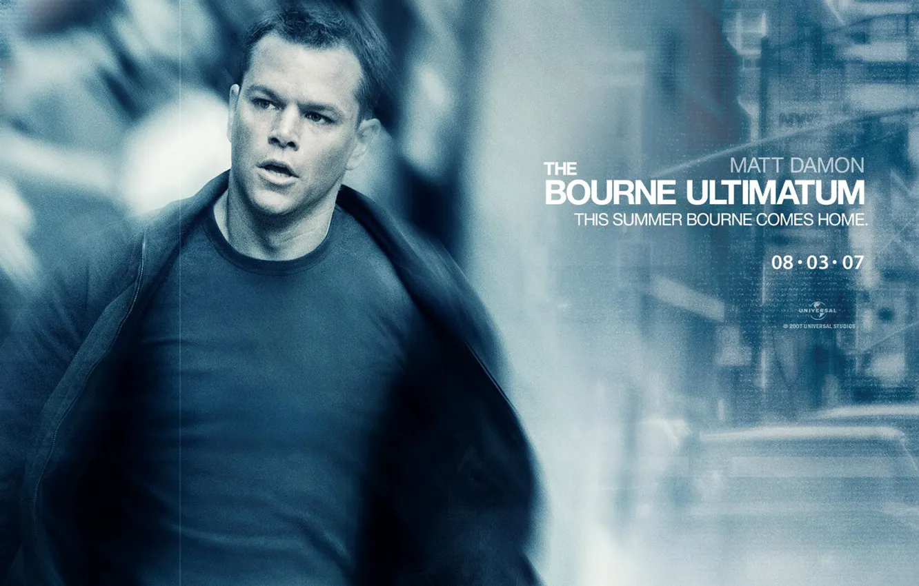 Photo wallpaper Matt Damon, The Bourne Ultimatum, The Bourne Ultimatum