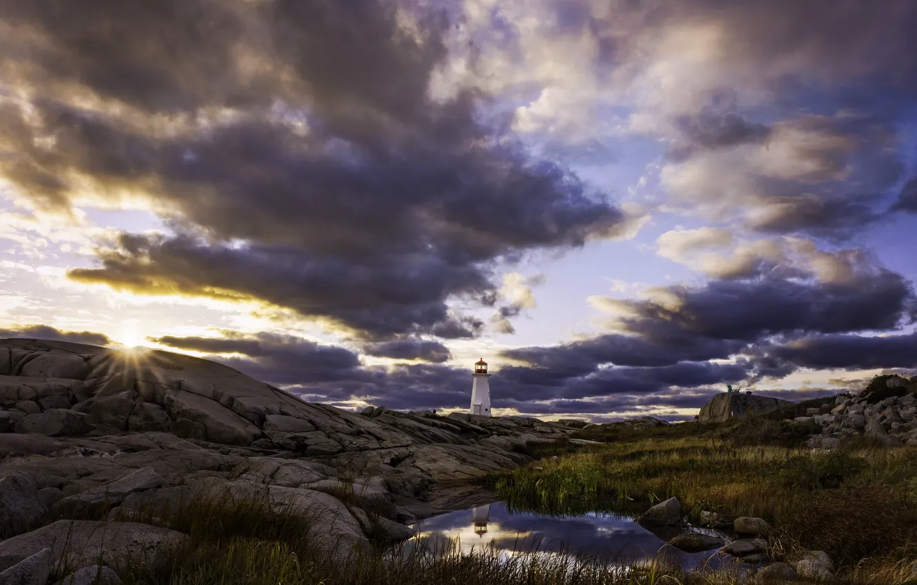 Photo wallpaper Canada, Nova Scotia, Peggys Cove