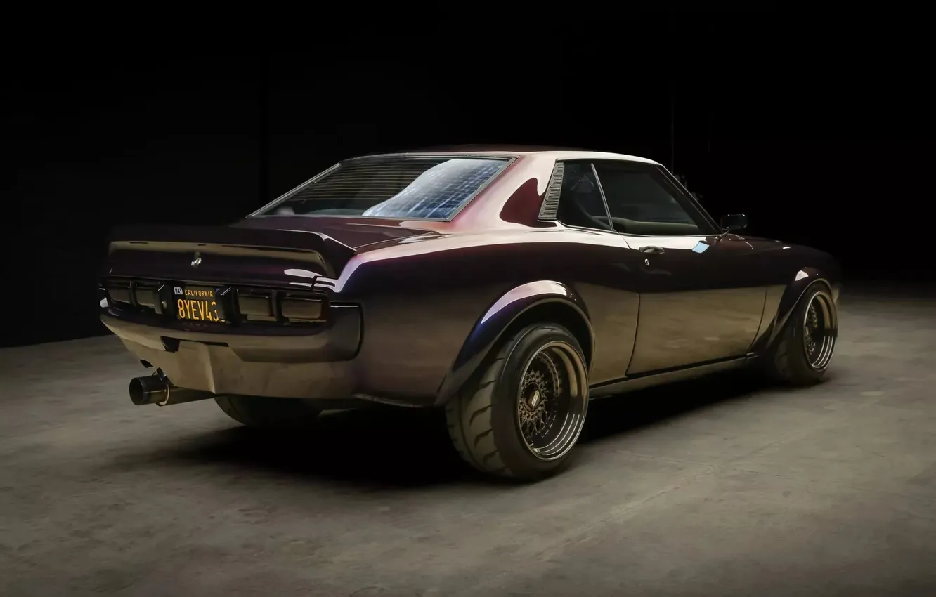 Photo wallpaper Toyota, vehicle, classic car, toyota celica, Powered 1977, purple cars