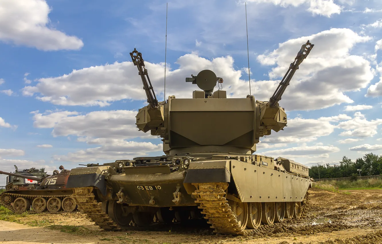 Photo wallpaper army, anti-aircraft gun, gusena