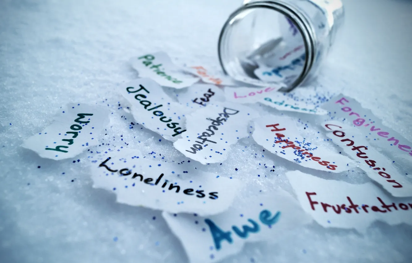 Photo wallpaper emotions, Bank, note, words