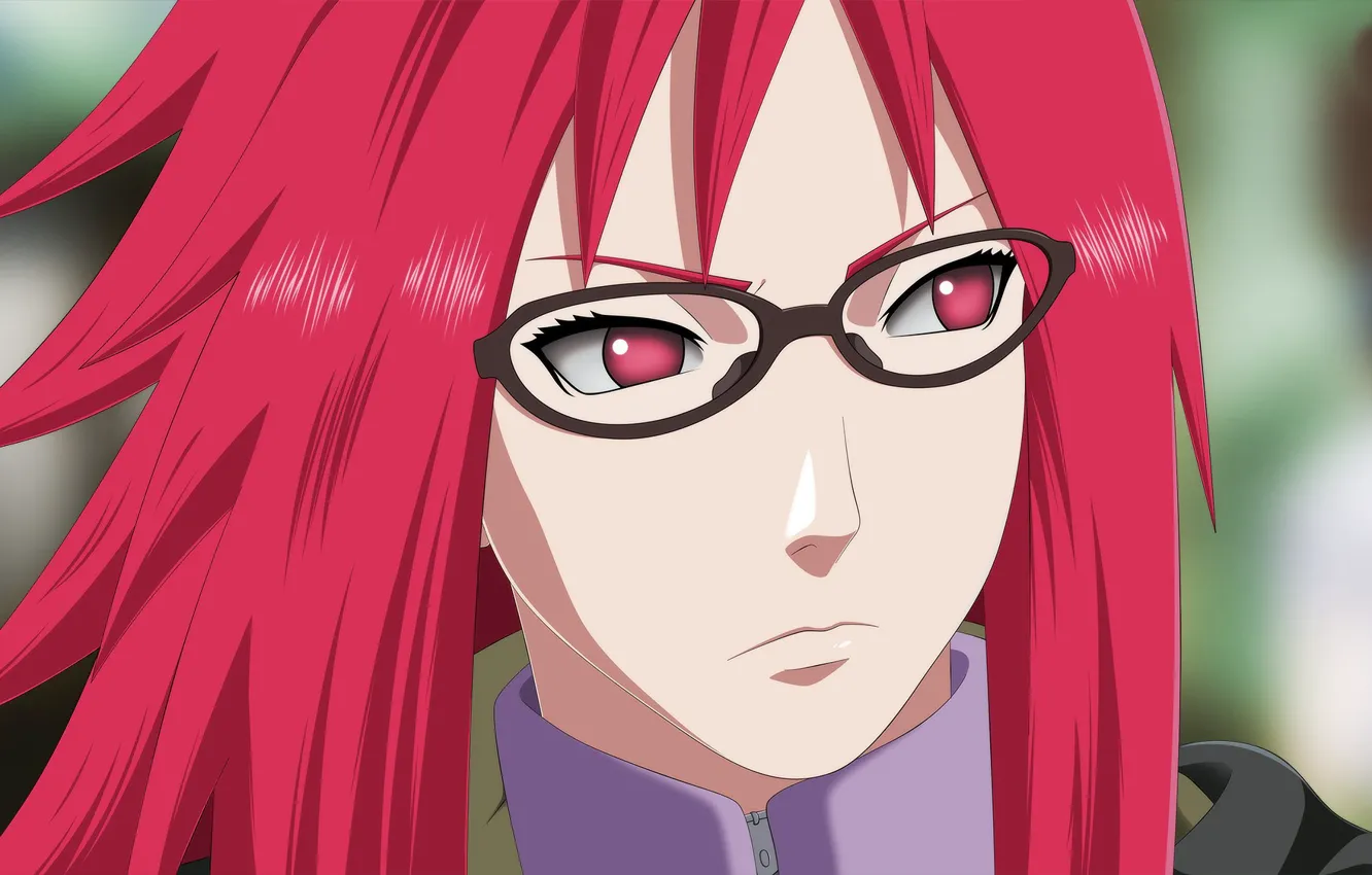 Photo wallpaper red, Naruto, red hair, pretty, face, redhead, ninja, Uzumaki