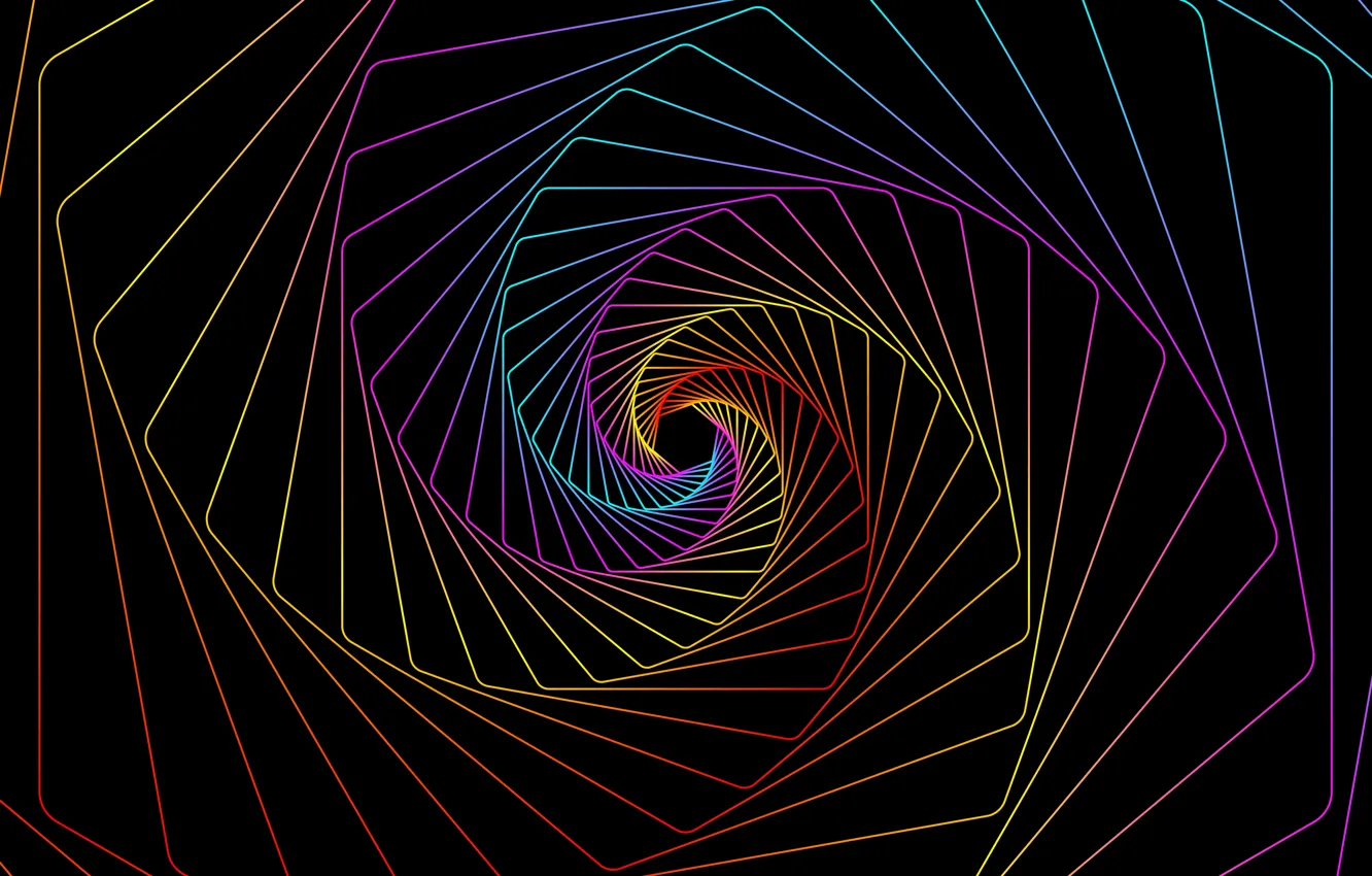 Photo wallpaper line, pattern, rainbow lines