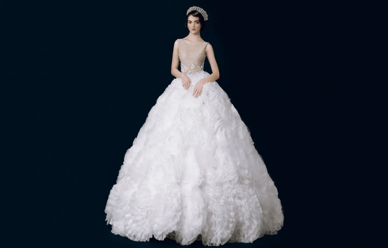 Photo wallpaper model, dress, the bride