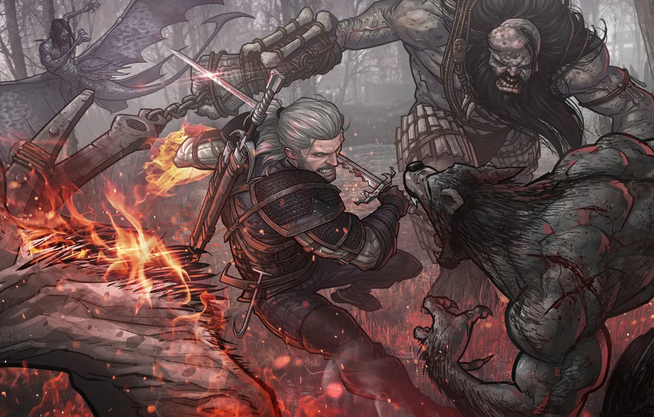 Photo wallpaper The Witcher, Geralt, Witcher