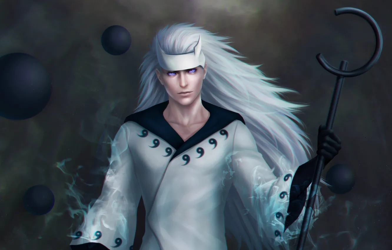 Photo wallpaper Naruto, art, Zetsuai89, Power Uchiha, rikudo mode, gudōdama