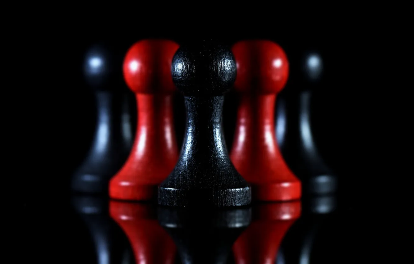 Photo wallpaper chess, figure, pawns