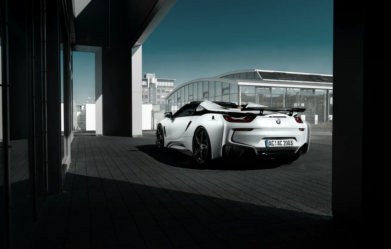 Photo wallpaper BMW, back, AC Schnitzer, i8, 2019, i8 Roadster