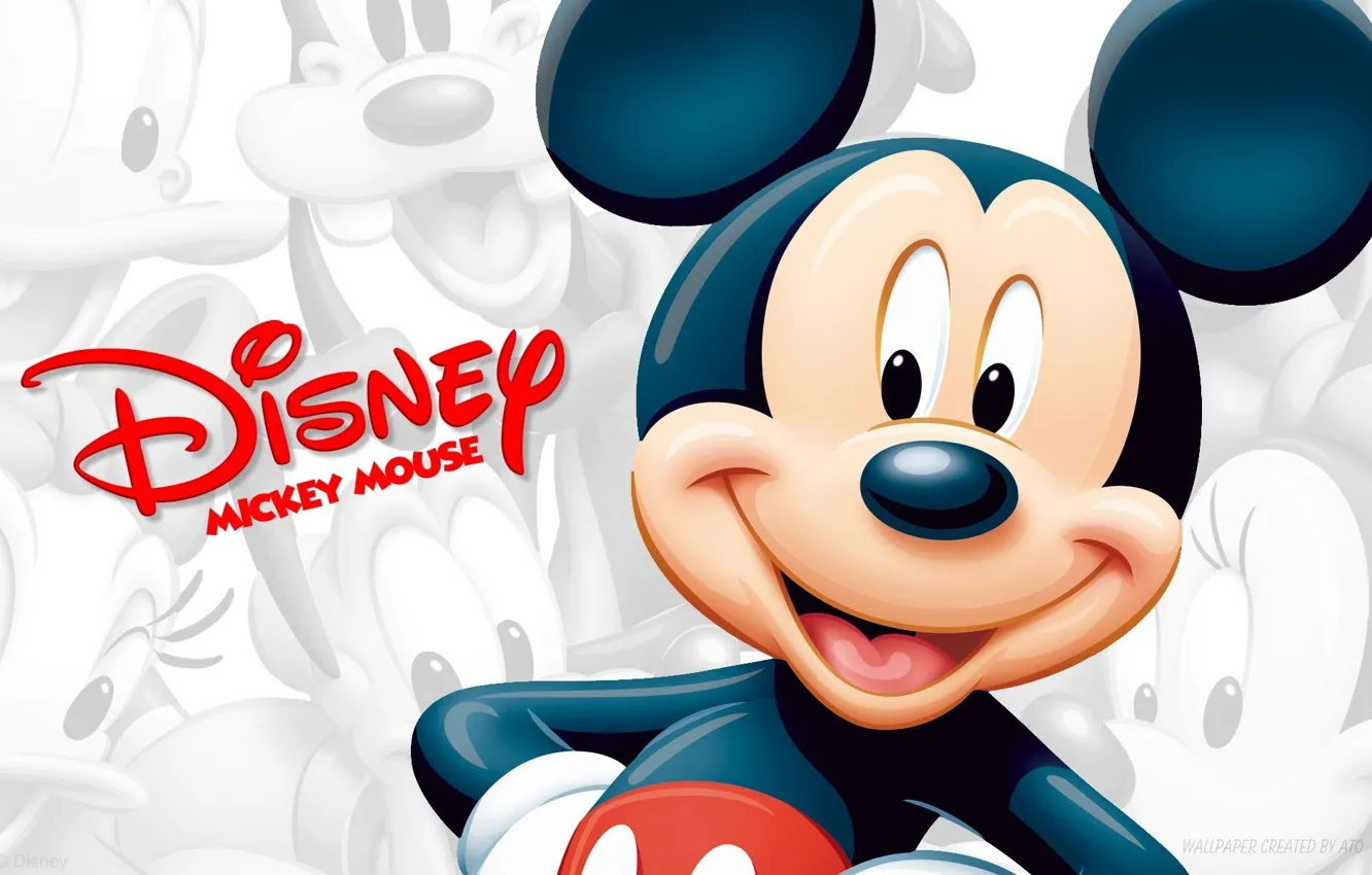 Photo wallpaper cartoon, Mickey mouse, disney, mickey mouse