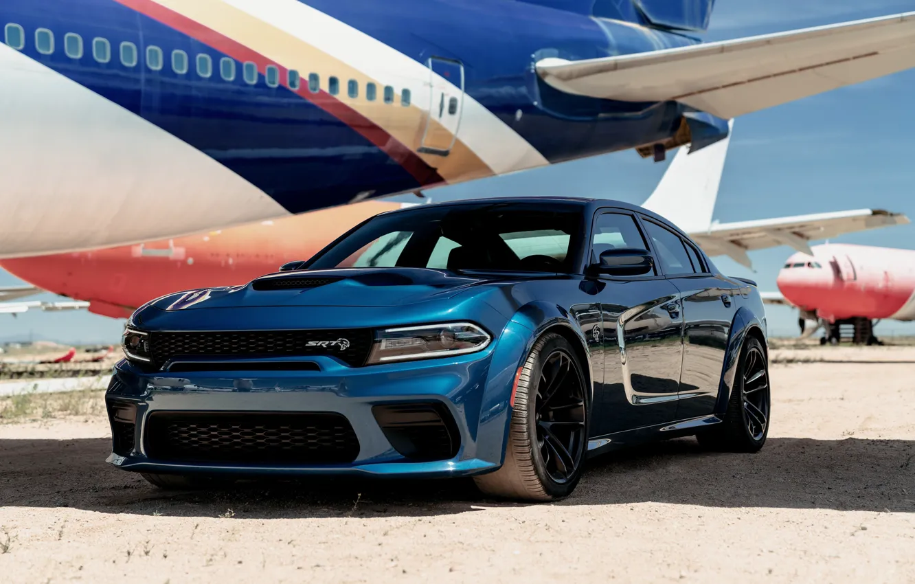 Photo wallpaper The plane, Dodge, Charger, Hellcat, SRT, 2020, Dodge Charger SRT, Hellcat widebody