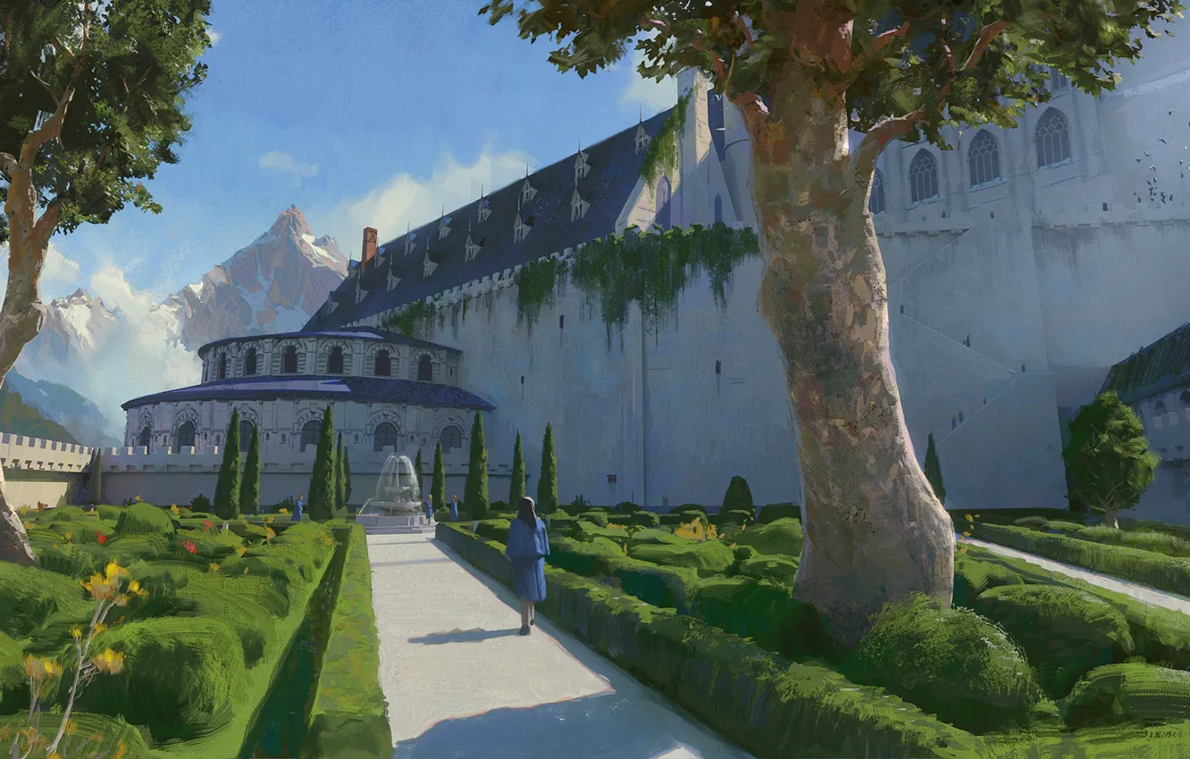 Photo wallpaper fantasy, art, painting, Jeremy Paillotin