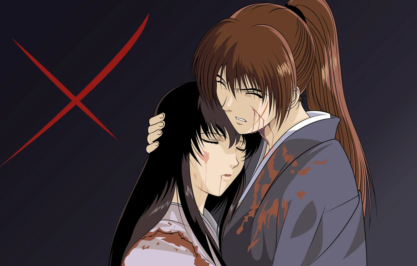 Photo wallpaper Rurouni Kenshin, samurai x, samurai x, Hobo Kenshin, OVA