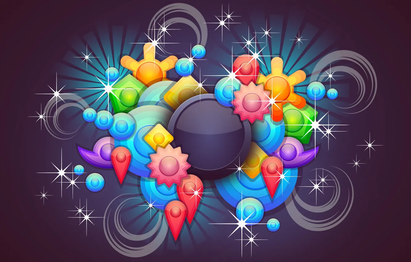 Photo wallpaper flowers, background, vector, texture