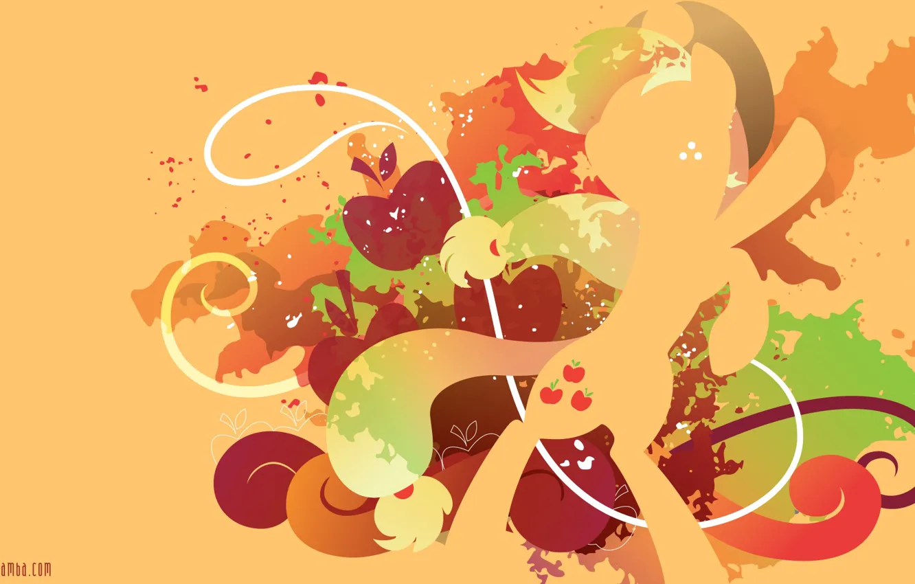 Photo wallpaper Applejack, mlp, Mylittlepony