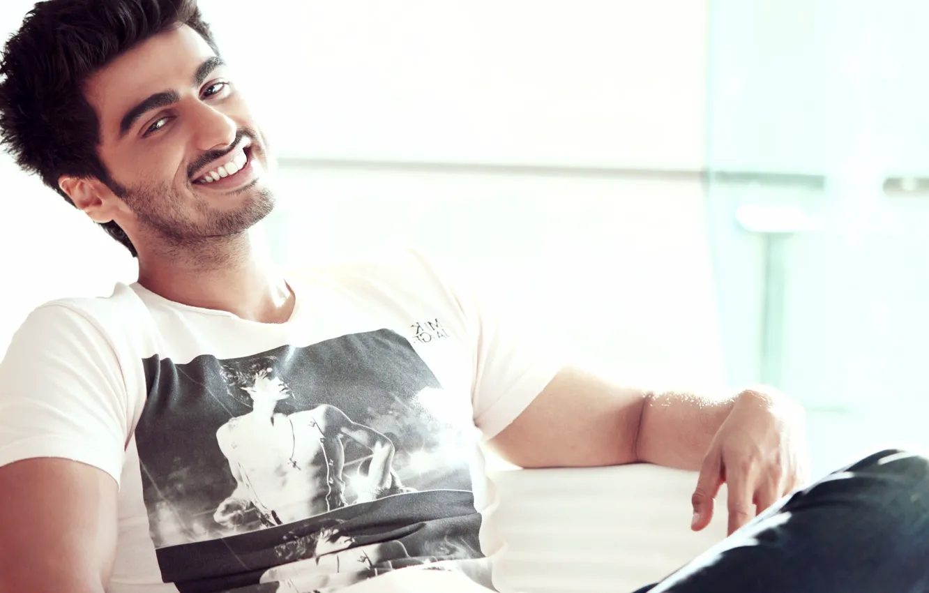 Photo wallpaper smile, actor and model, India, Indian actor, Bollywood, male actor, arjun kapoor