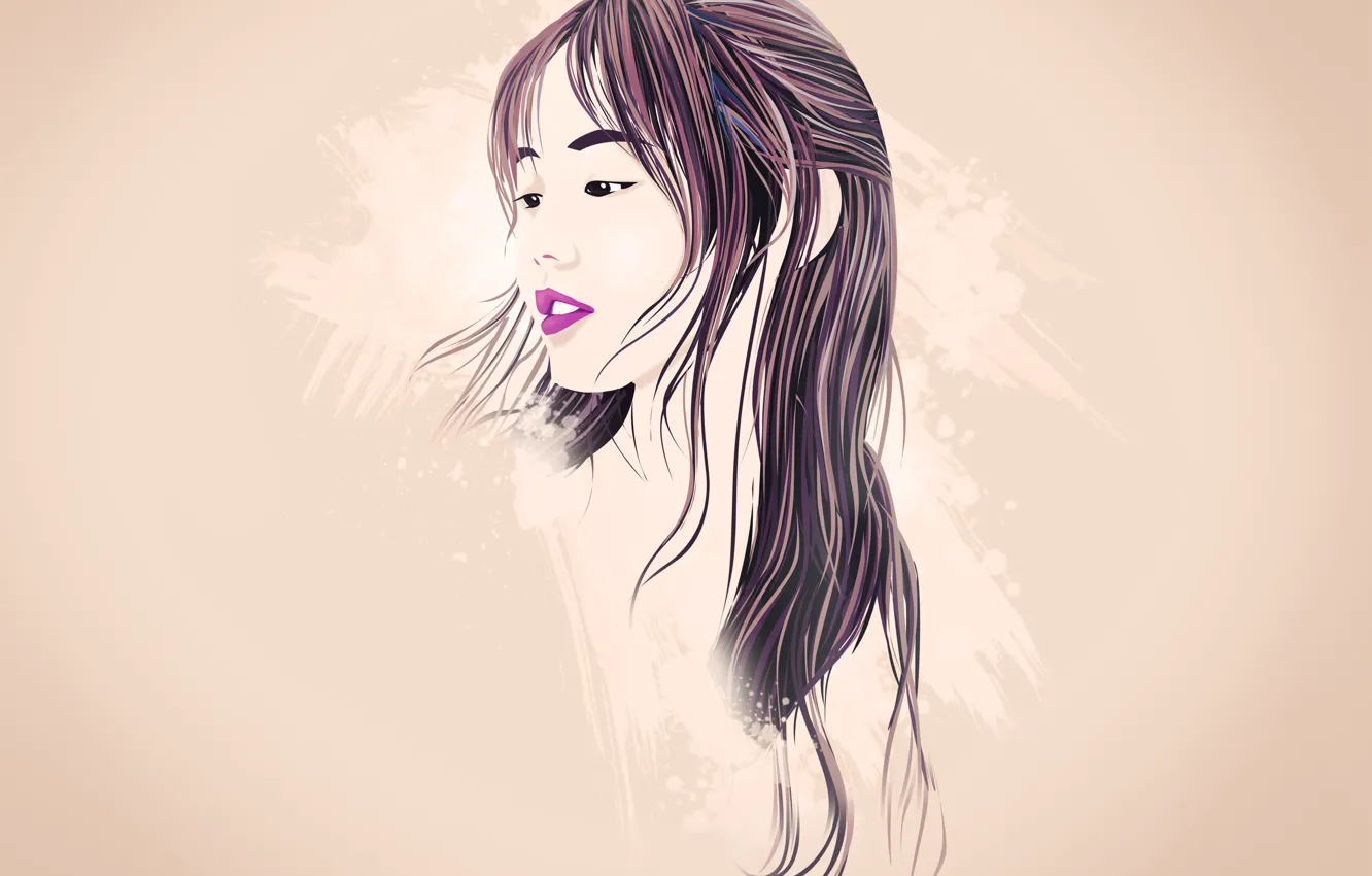 Photo wallpaper Japan, girl, anime, model, asian, artwork