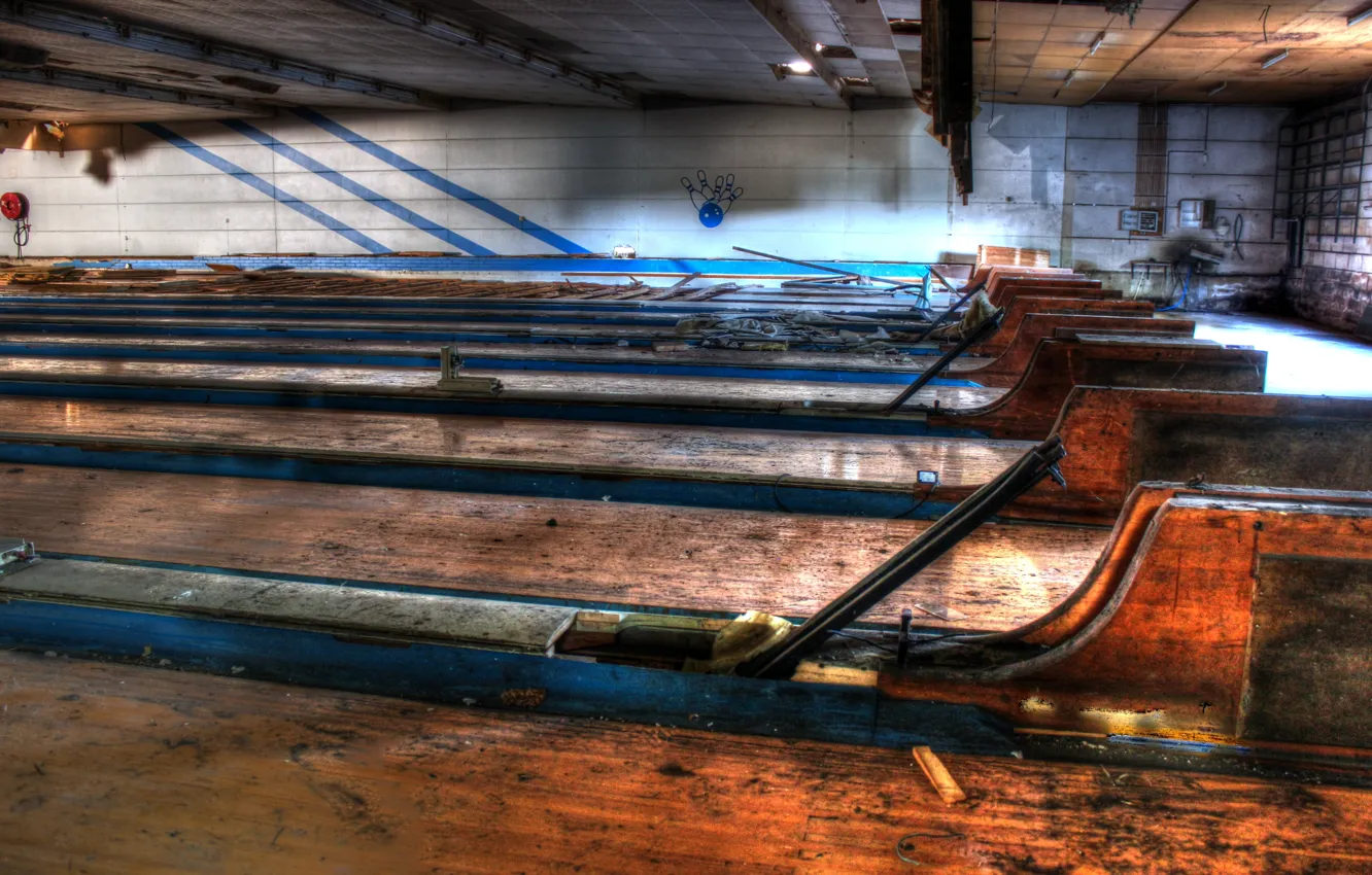 Photo wallpaper sport, hall, bowling
