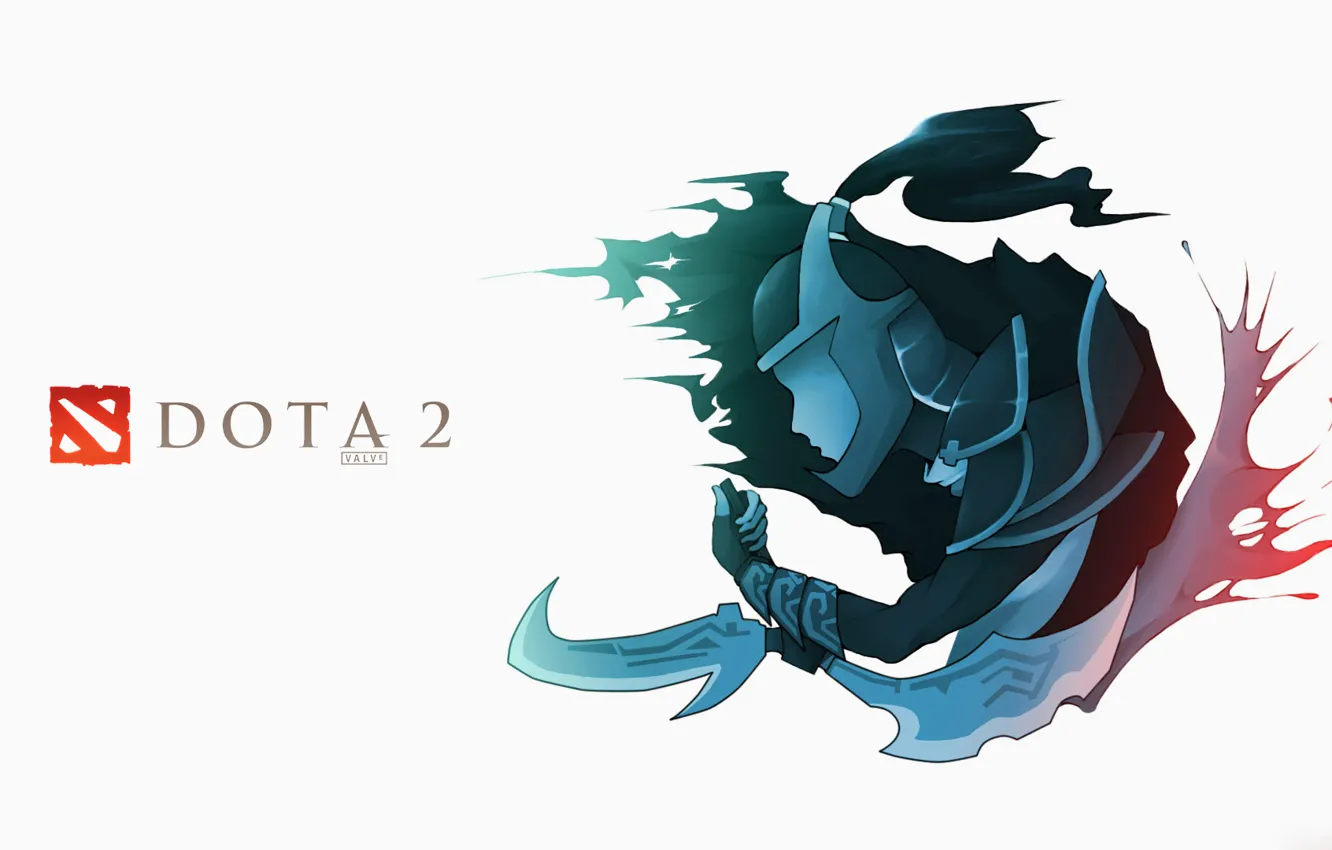 Photo wallpaper the game, mortred, Defense of the Ancients, Phantom Assassin, Minimalism, woman, dota, dota 2