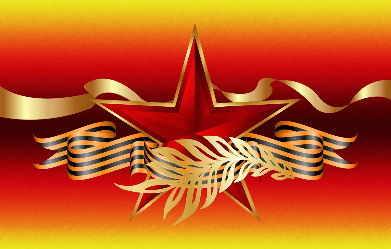 Photo wallpaper graphics, star, tape, May 9, Holidays, Victory day