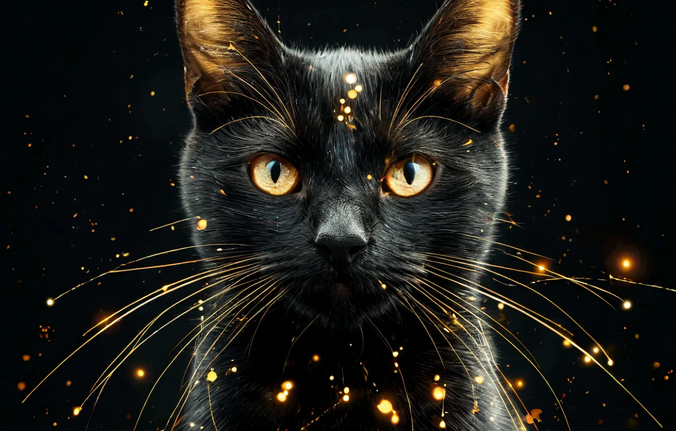 Photo wallpaper cat, cat