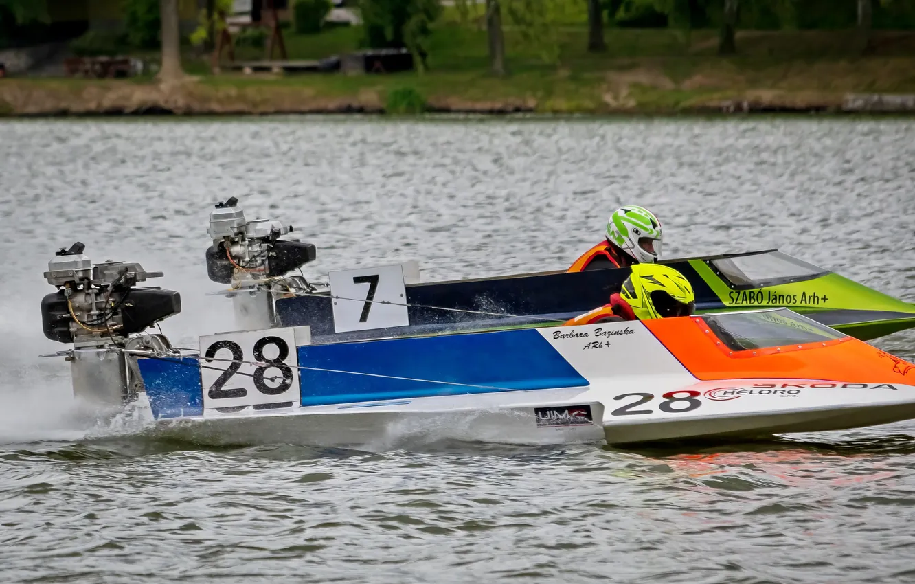 Photo wallpaper race, boat, speed