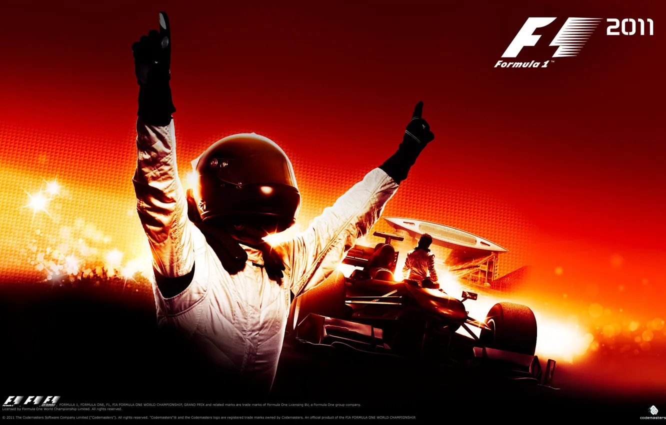 Photo wallpaper formula 1, pilot, the car, F1 2011