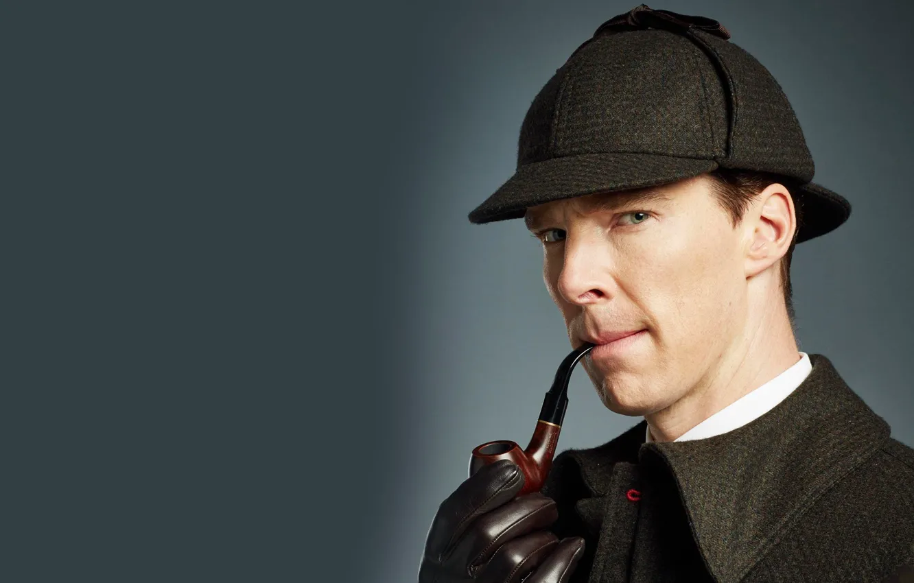 Photo wallpaper tube, hat, Sherlock Holmes, Benedict Cumberbatch, Sherlock, Sherlock BBC, Sherlock Holmes, Ugly bride