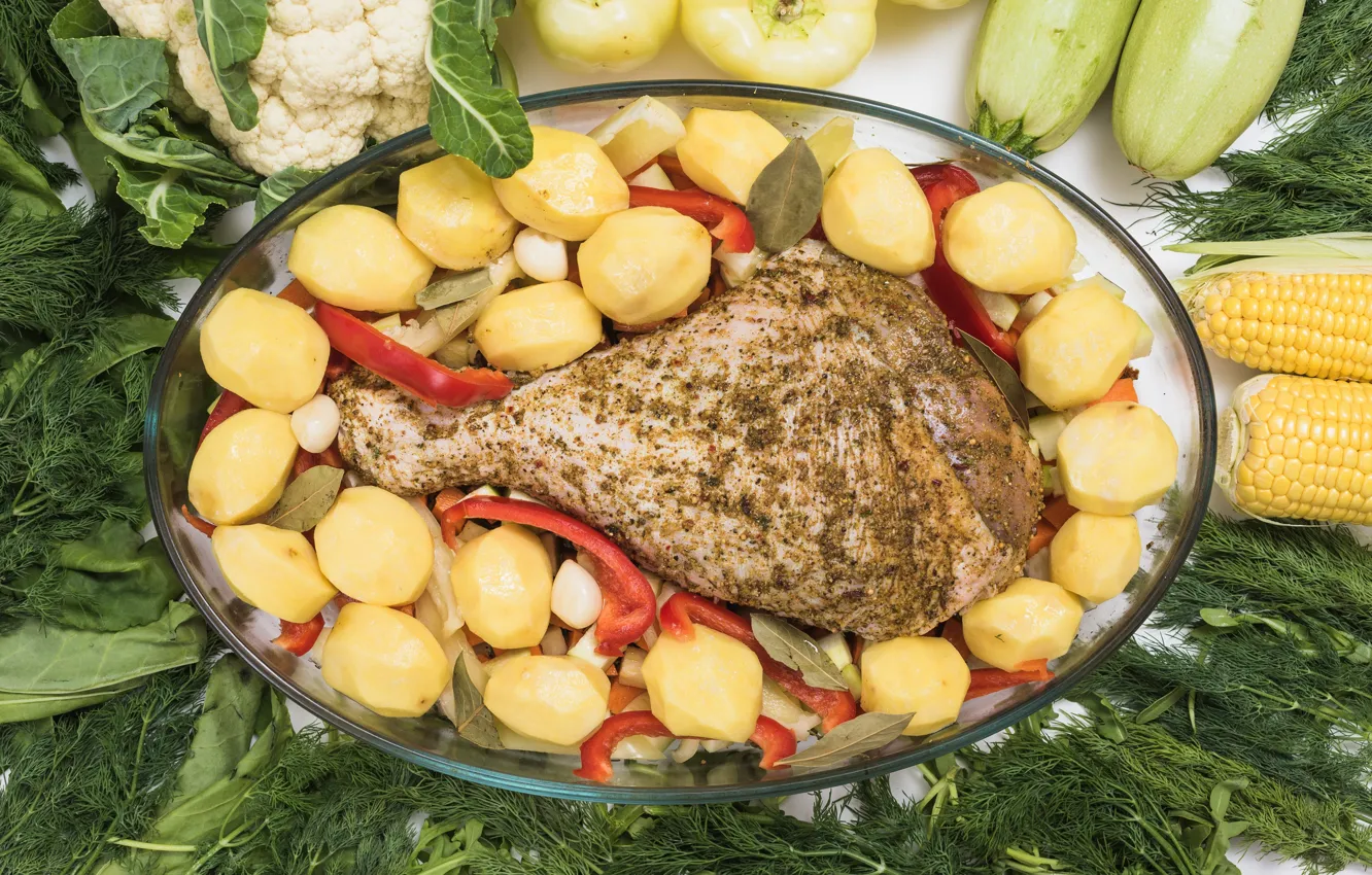 Photo wallpaper greens, legs, vegetables, Turkey