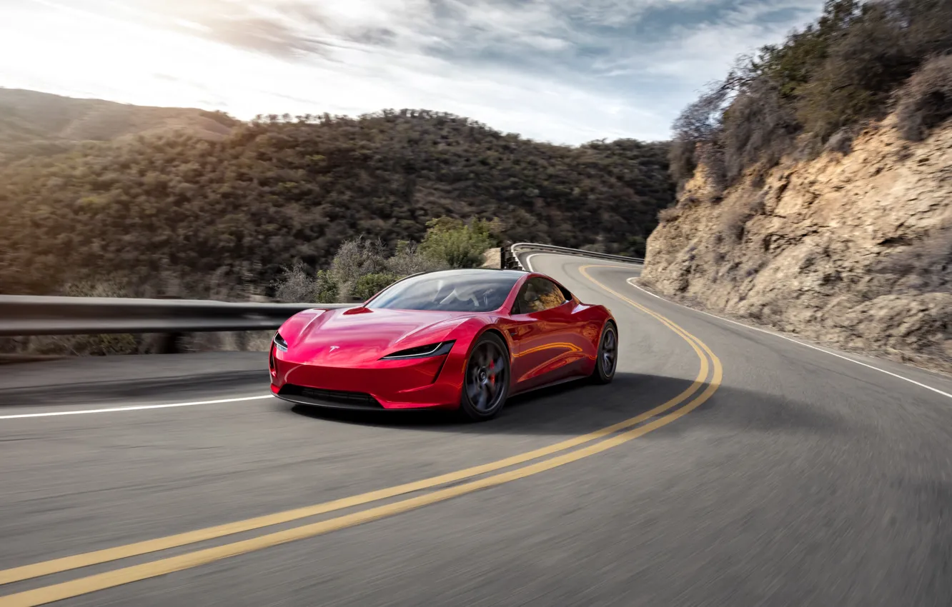 Photo wallpaper Roadster, Tesla, 2020