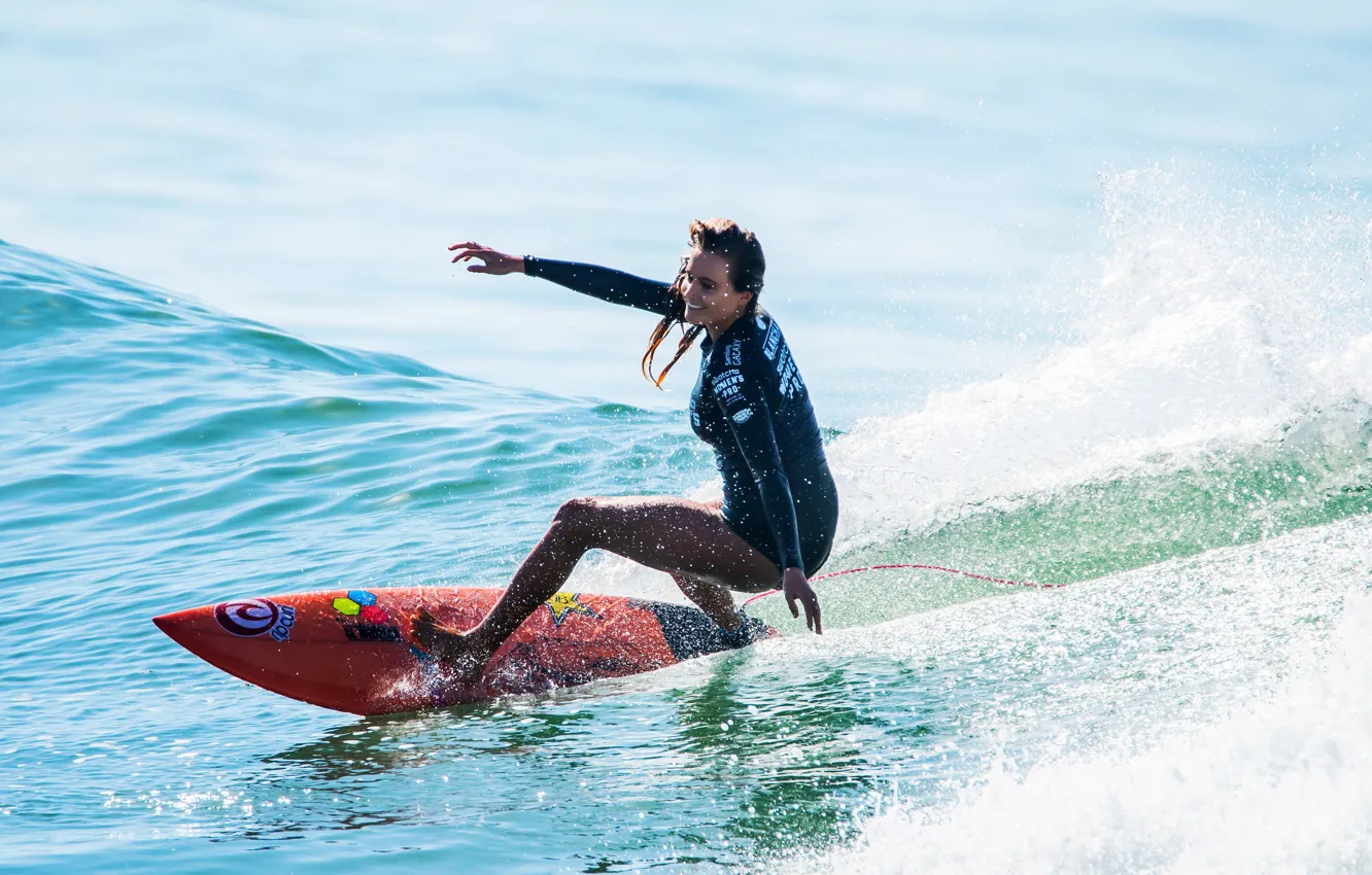 Photo wallpaper wave, Board, Women's Surfing