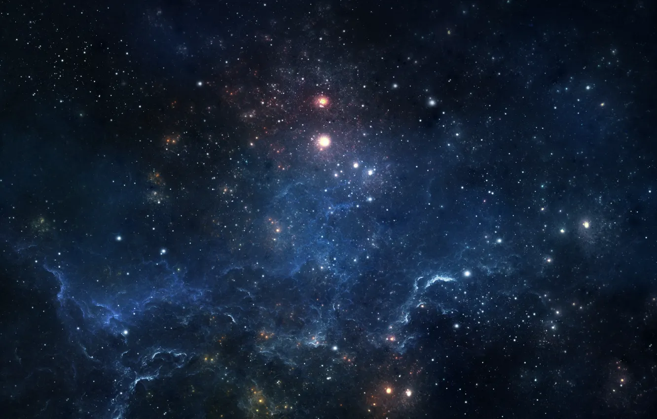 Photo wallpaper glow, stars, nebula