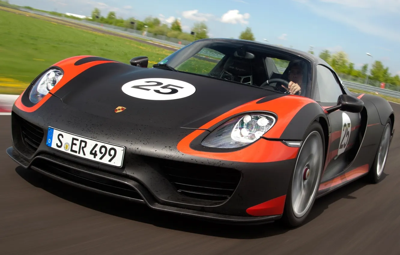 Photo wallpaper the sky, background, Prototype, Porsche, prototype, Porsche, Spyder, 918